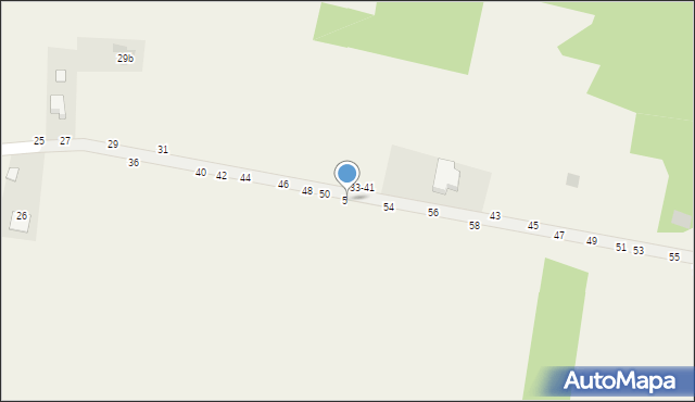 Mokrzyska, Gibałówka, 52, mapa Mokrzyska