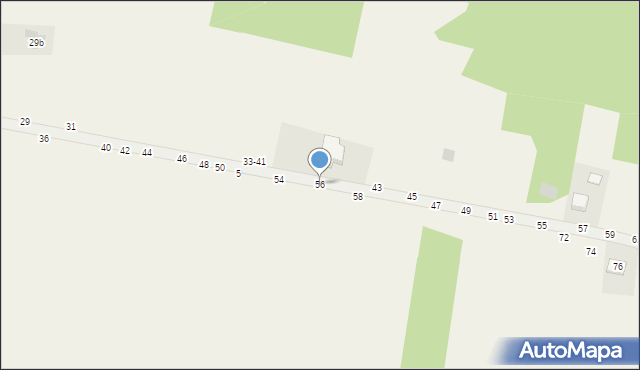 Mokrzyska, Gibałówka, 56, mapa Mokrzyska