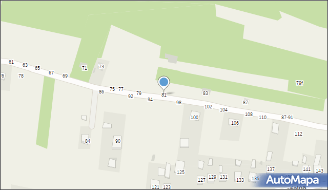 Mokrzyska, Gibałówka, 81, mapa Mokrzyska