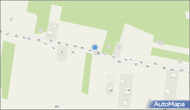 Mokrzyska, Gibałówka, 82, mapa Mokrzyska