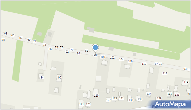 Mokrzyska, Gibałówka, 98, mapa Mokrzyska