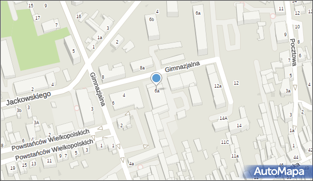 Nakło nad Notecią, Gimnazjalna, 6a, mapa Nakło nad Notecią