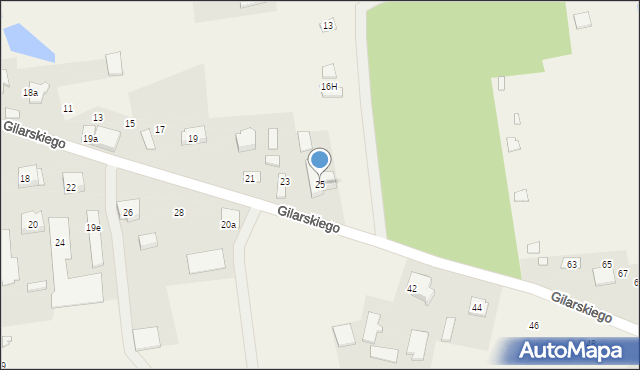 Nowe Załubice, Gilarskiego Kazimierza, gen., 25, mapa Nowe Załubice