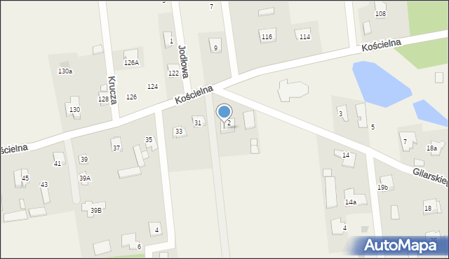 Nowe Załubice, Gilarskiego Kazimierza, gen., 31a, mapa Nowe Załubice