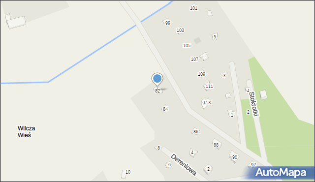 Nowe Załubice, Gilarskiego Kazimierza, gen., 82, mapa Nowe Załubice