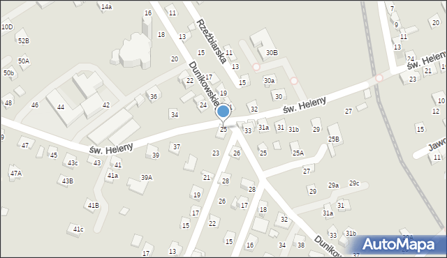 Nowy Sącz, Gizy Józefa, gen., 25, mapa Nowego Sącza