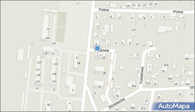 Odolanów, Gimnazjalna, 1, mapa Odolanów