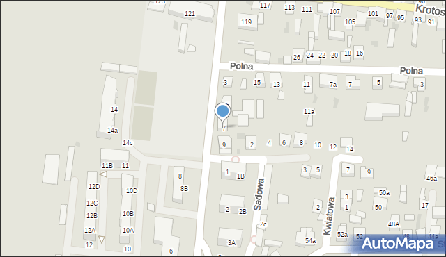 Odolanów, Gimnazjalna, 7, mapa Odolanów