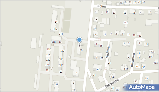 Odolanów, Gimnazjalna, 8, mapa Odolanów