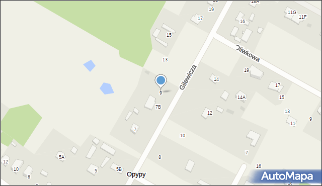 Opypy, Gilewicza Z., gen., 9, mapa Opypy