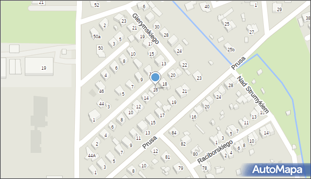 Ostrowiec Świętokrzyski, Gierymskiego Aleksandra, 16, mapa Ostrowiec Świętokrzyski