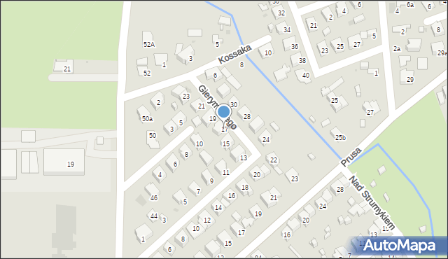 Ostrowiec Świętokrzyski, Gierymskiego Aleksandra, 17, mapa Ostrowiec Świętokrzyski