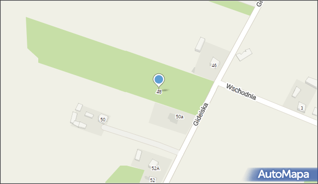 Piaski, Gidelska, 48, mapa Piaski