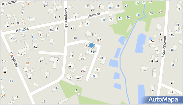 Radom, Gierymskich Aleksandra i Maksymiliana, 16A, mapa Radomia