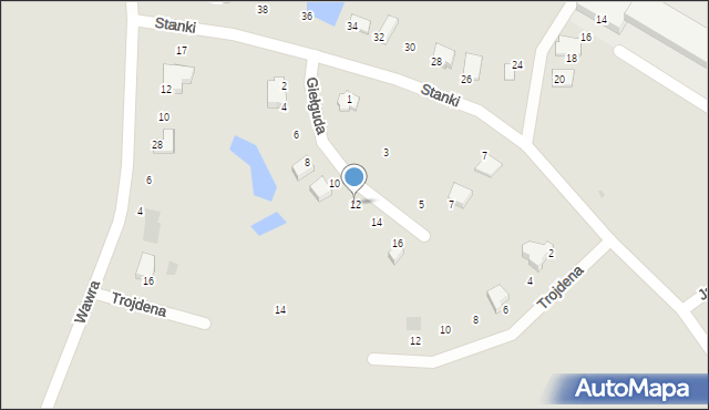 Rajgród, Giełguda, 12, mapa Rajgród