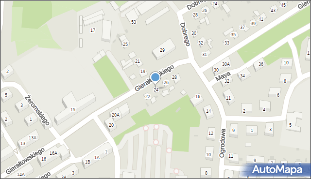 Ruda Śląska, Gierałtowskiego Jana, 24, mapa Rudy Śląskiej
