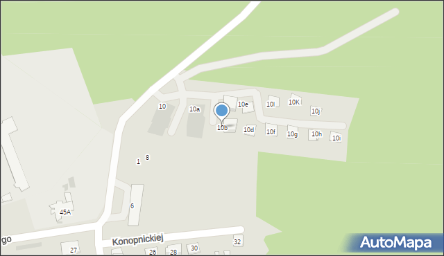 Siemiatycze, Gilewskiego Ignacego, 10b, mapa Siemiatycze