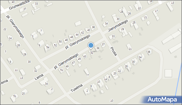 Sławno, Gierymskiego Aleksandra, 41, mapa Sławno