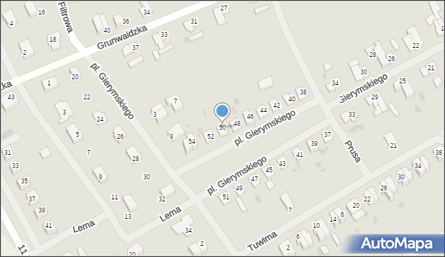 Sławno, Gierymskiego Aleksandra, 50, mapa Sławno