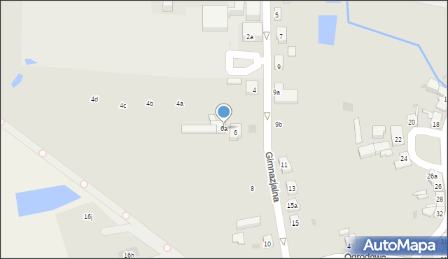 Sompolno, Gimnazjalna, 6a, mapa Sompolno