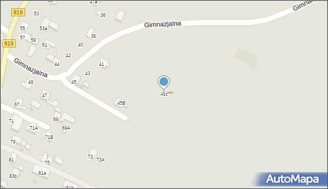 Sośnicowice, Gimnazjalna, 41c, mapa Sośnicowice