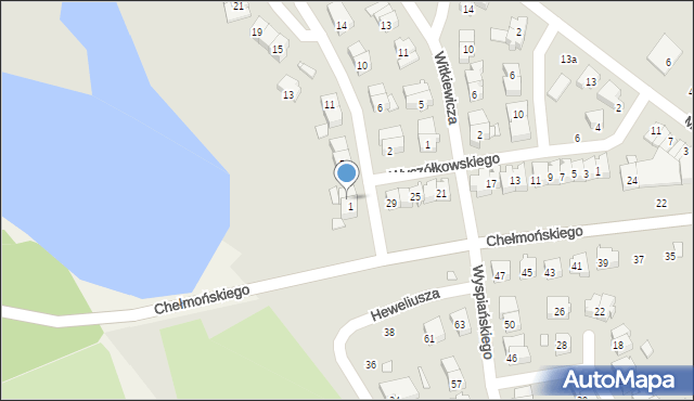 Śrem, Gierymskiego, 3, mapa Śrem