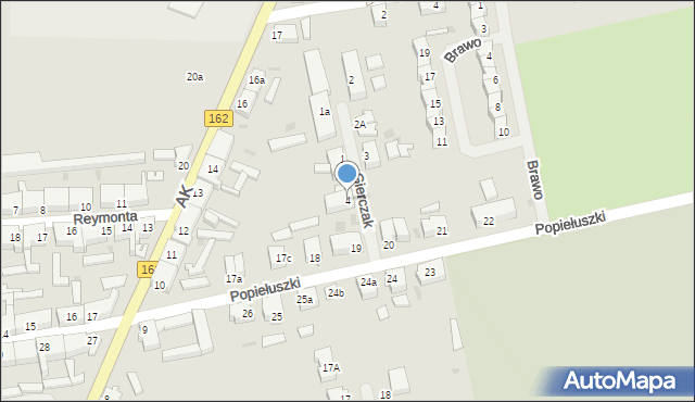 Świdwin, Gierczak Emilii, ppor., 4, mapa Świdwin