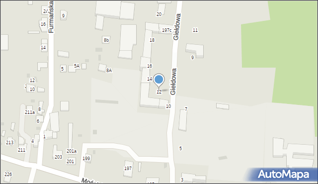 Tarnów, Giełdowa, 12, mapa Tarnów