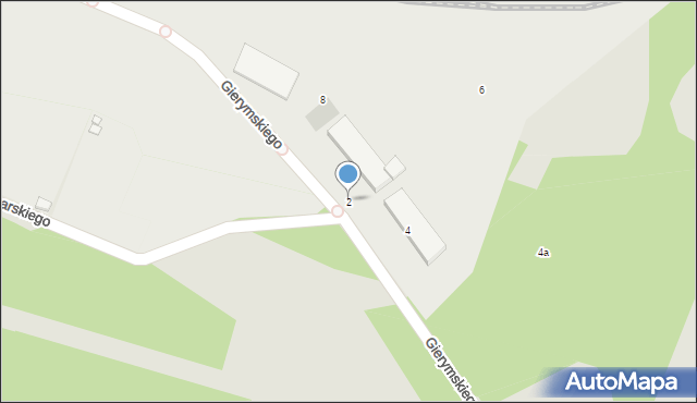 Wojkowice, Gierymskiego, 2, mapa Wojkowice