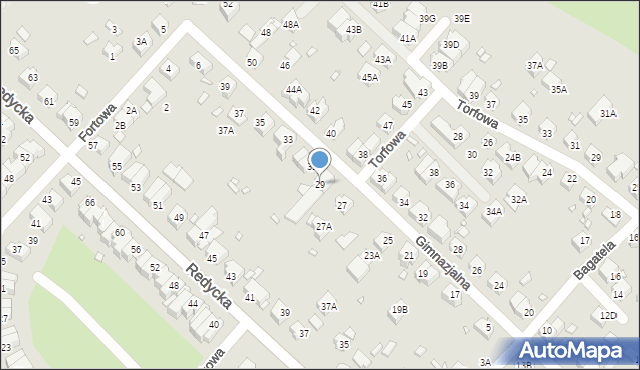 Wrocław, Gimnazjalna, 29, mapa Wrocławia