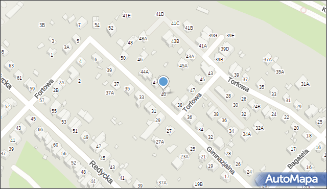 Wrocław, Gimnazjalna, 40, mapa Wrocławia