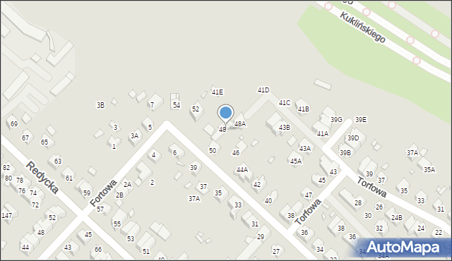 Wrocław, Gimnazjalna, 48b, mapa Wrocławia