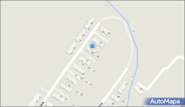 Wrocław, Gitarowa, 53, mapa Wrocławia