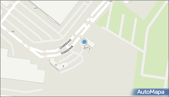 Wrocław, Giełdowa, 10, mapa Wrocławia