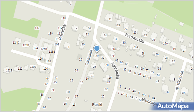 Wrocław, Gielniaka Józefa, 29, mapa Wrocławia