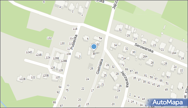 Wrocław, Gielniaka Józefa, 30, mapa Wrocławia