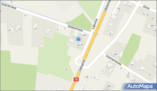 Aleksandrówka, Główna, 10, mapa Aleksandrówka