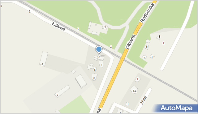 Aleksandrówka, Główna, 2, mapa Aleksandrówka