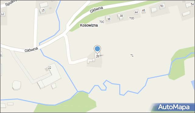 Babica, Główna, 26, mapa Babica