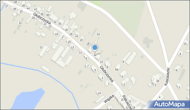 Baborów, Głubczycka, 14, mapa Baborów