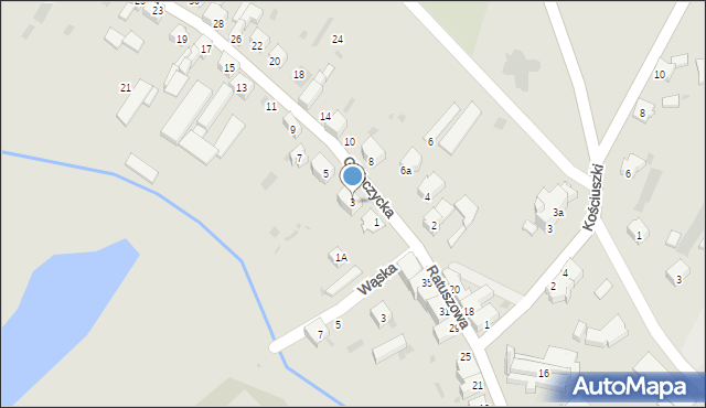 Baborów, Głubczycka, 3, mapa Baborów