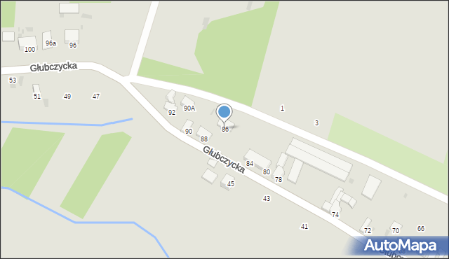 Baborów, Głubczycka, 86, mapa Baborów