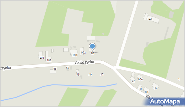Baborów, Głubczycka, 96, mapa Baborów