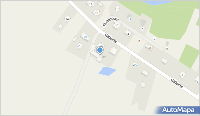 Barchnowy, Główna, 1b, mapa Barchnowy