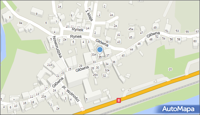 Bardo, Główna, 35, mapa Bardo