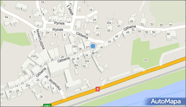 Bardo, Główna, 36, mapa Bardo