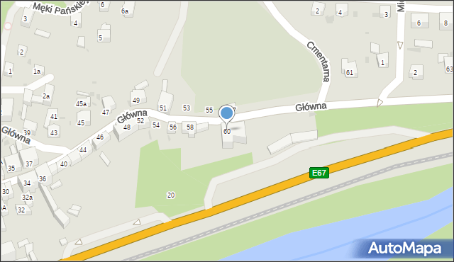 Bardo, Główna, 60, mapa Bardo