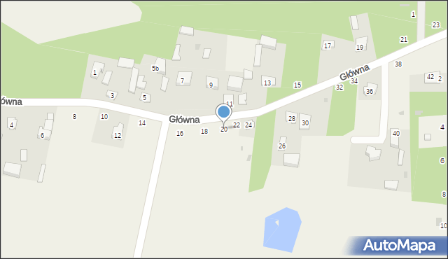 Barkowice Mokre, Główna, 20, mapa Barkowice Mokre