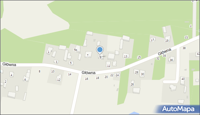 Barkowice Mokre, Główna, 9, mapa Barkowice Mokre