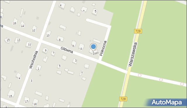 Bębnów, Główna, 2, mapa Bębnów